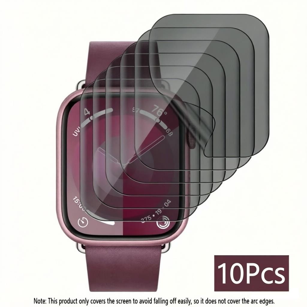 Hydrogel Screen Protector - 10 ชิ้น ฟิล์มกันรอยไฮโดรเจลสำหรับแอปเปิ้ลวอทช์ซีรีส์ 11 10 9