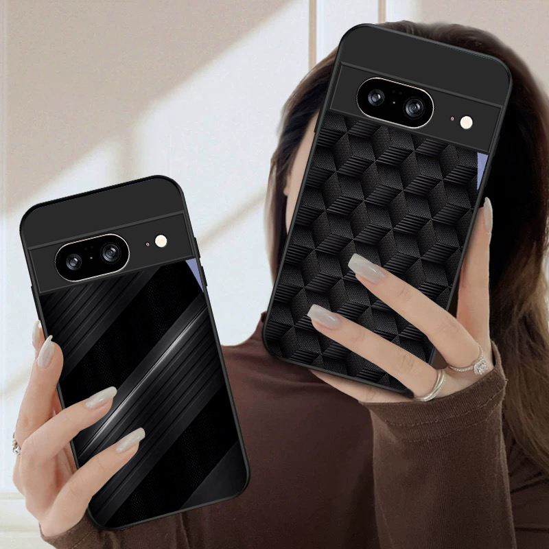เคสโทรศัพท์แก้วสีดำลายเรขาคณิต - Google Pixel 8A บทวิจารณ์และราคา